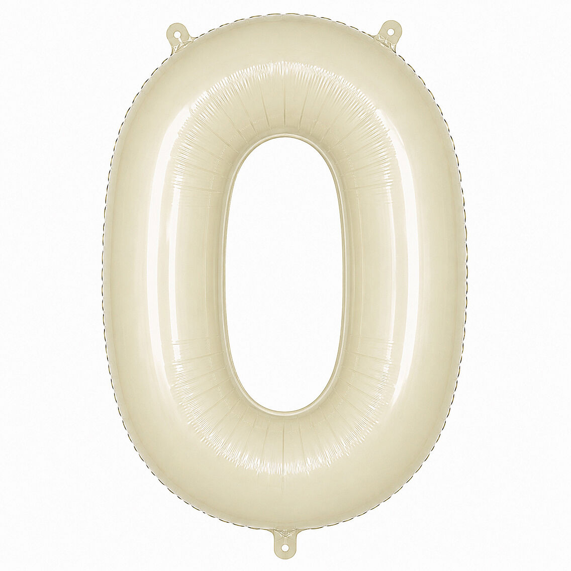 0 Rakam Folyo Balon krem Rengi (76 cm) - 1