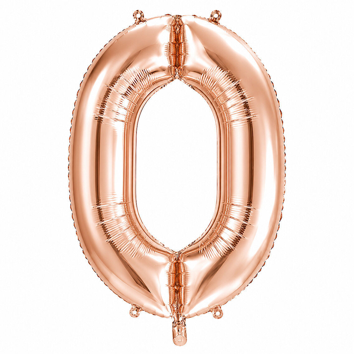 0 Rakam Folyo Balon Rose Gold Rengi (100 cm) - 1