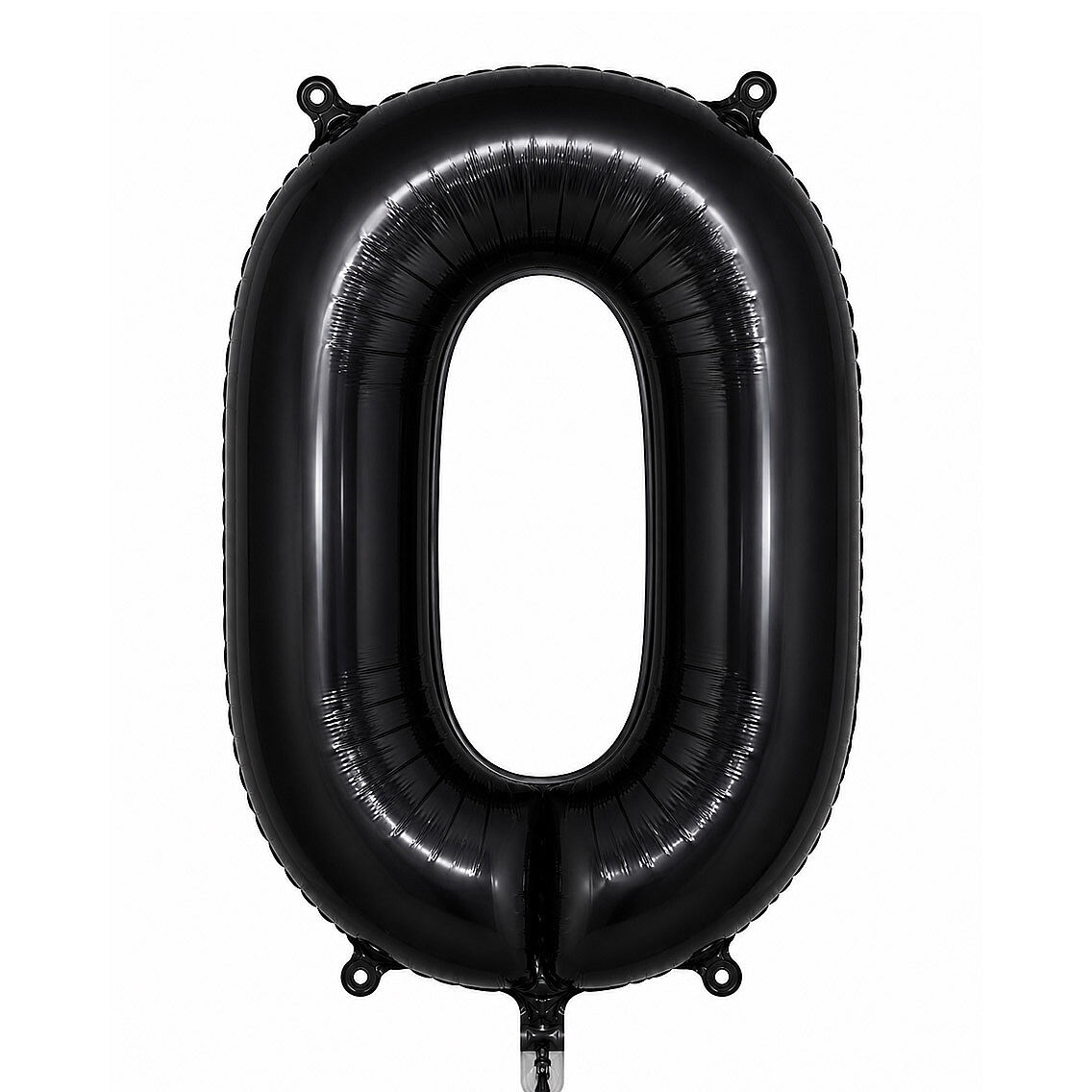 0 Rakam Folyo Balon Siyah Rengi (76 cm) - 1