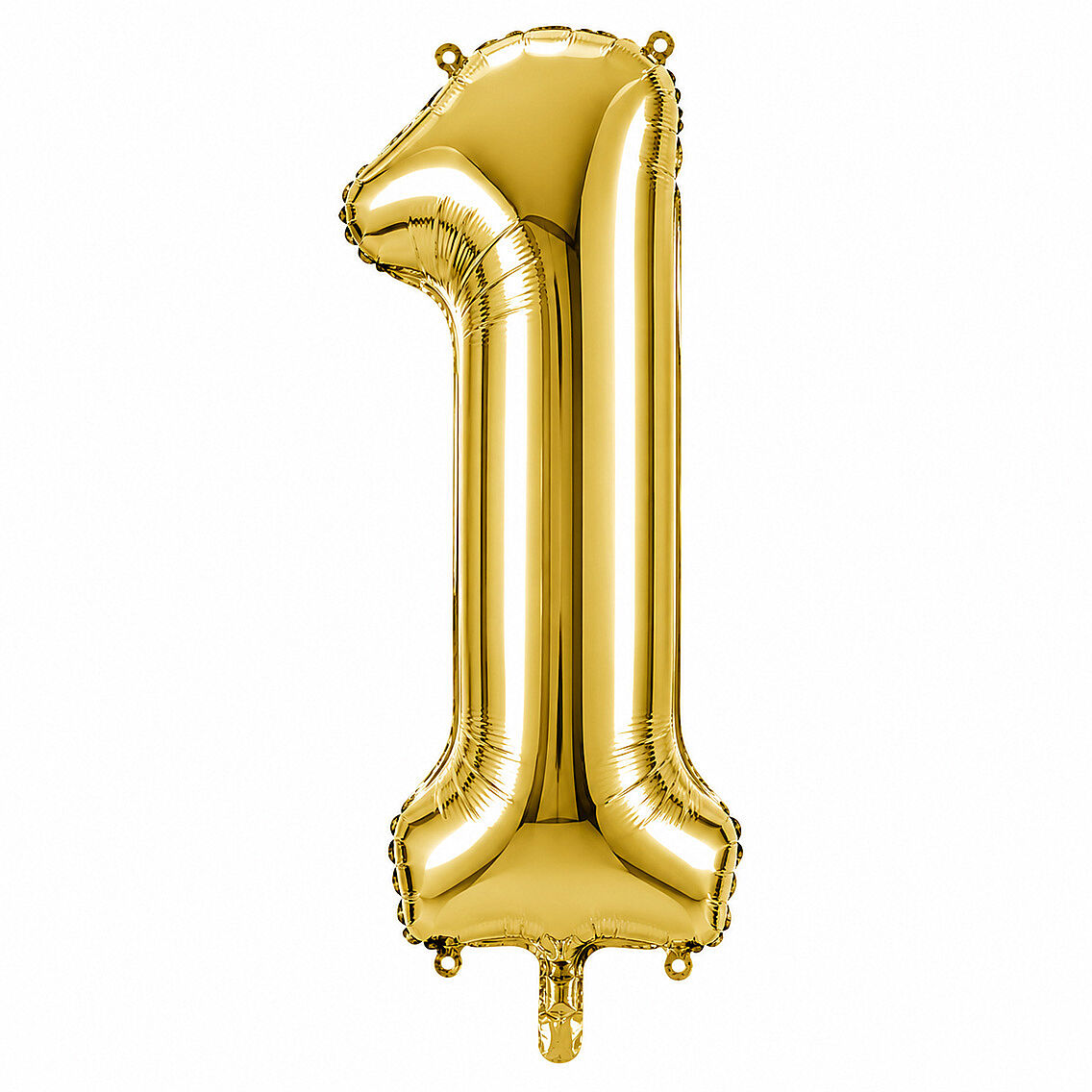 1 Rakam Folyo Balon Altın Rengi (36 cm) - 1