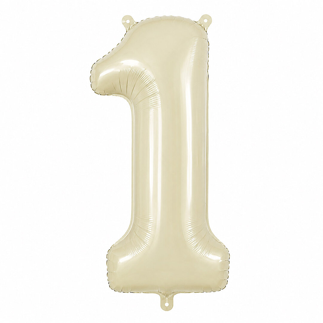 1 Rakam Folyo Balon krem Rengi (76 cm) - Beysüs
