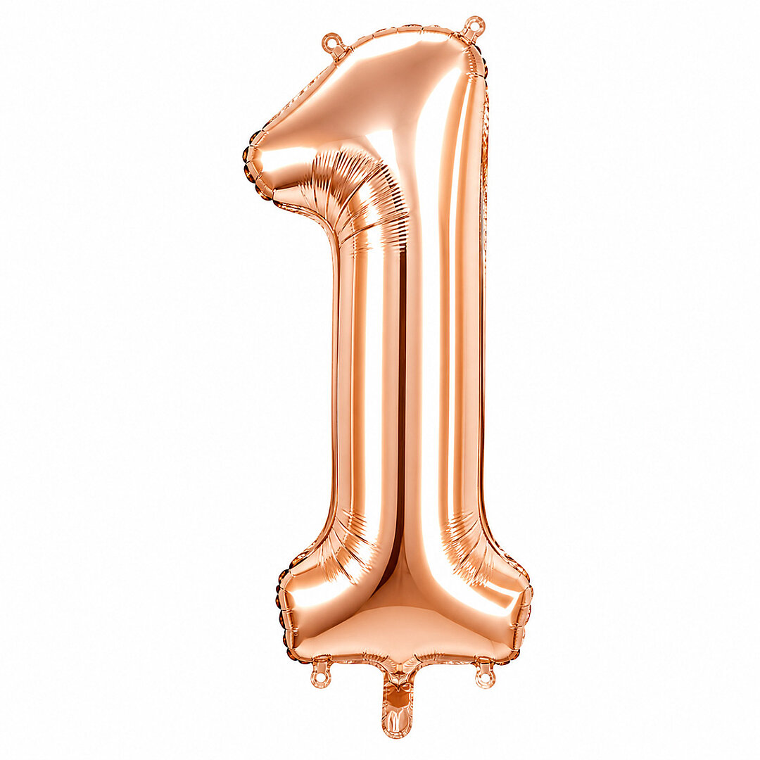 1 Rakam Folyo Balon Rose Gold Rengi (76 cm) - Beysüs