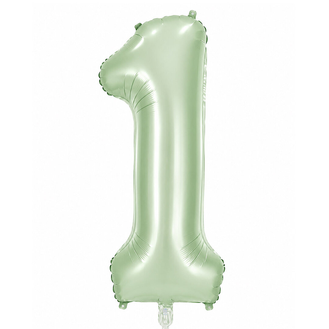 1 Rakam Folyo Balon Yeşil Rengi (76 cm) - Beysüs