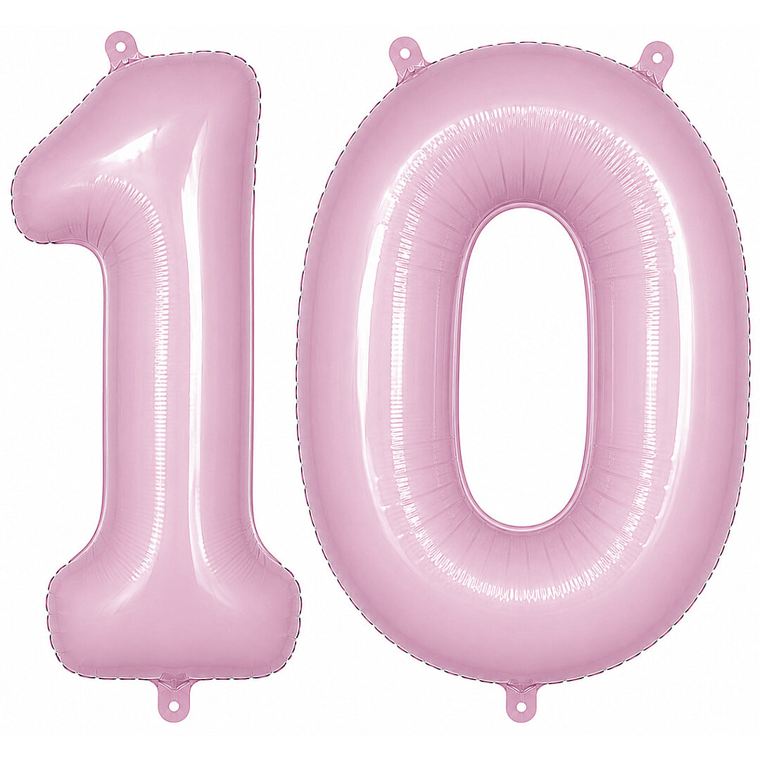 10 Rakam Folyo Balon pembe Rengi (76 cm) - Beysüs