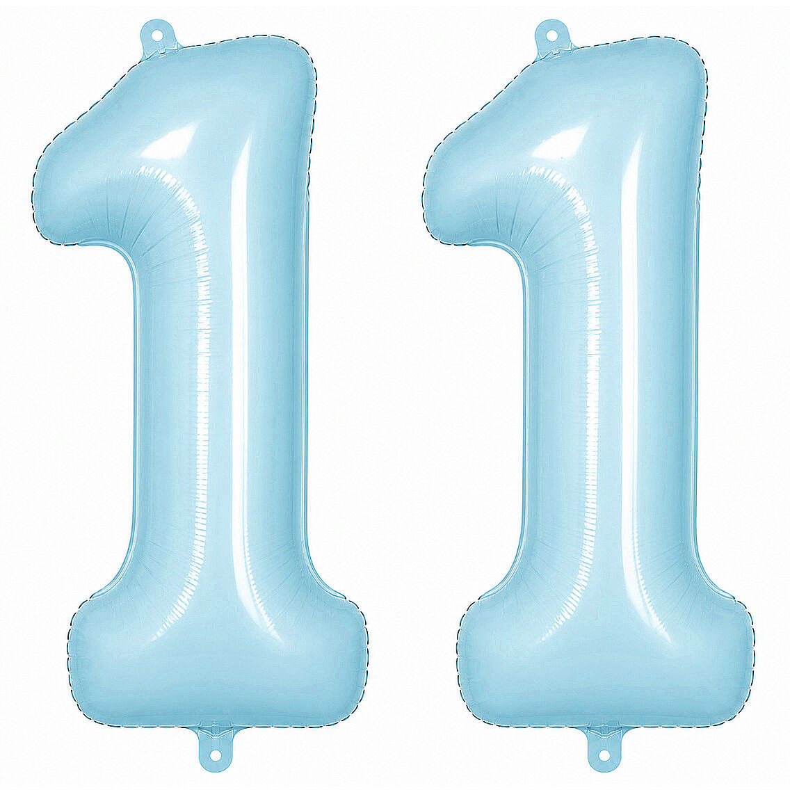 11 Rakam Folyo Balon Mavi Rengi (76 cm) - 1