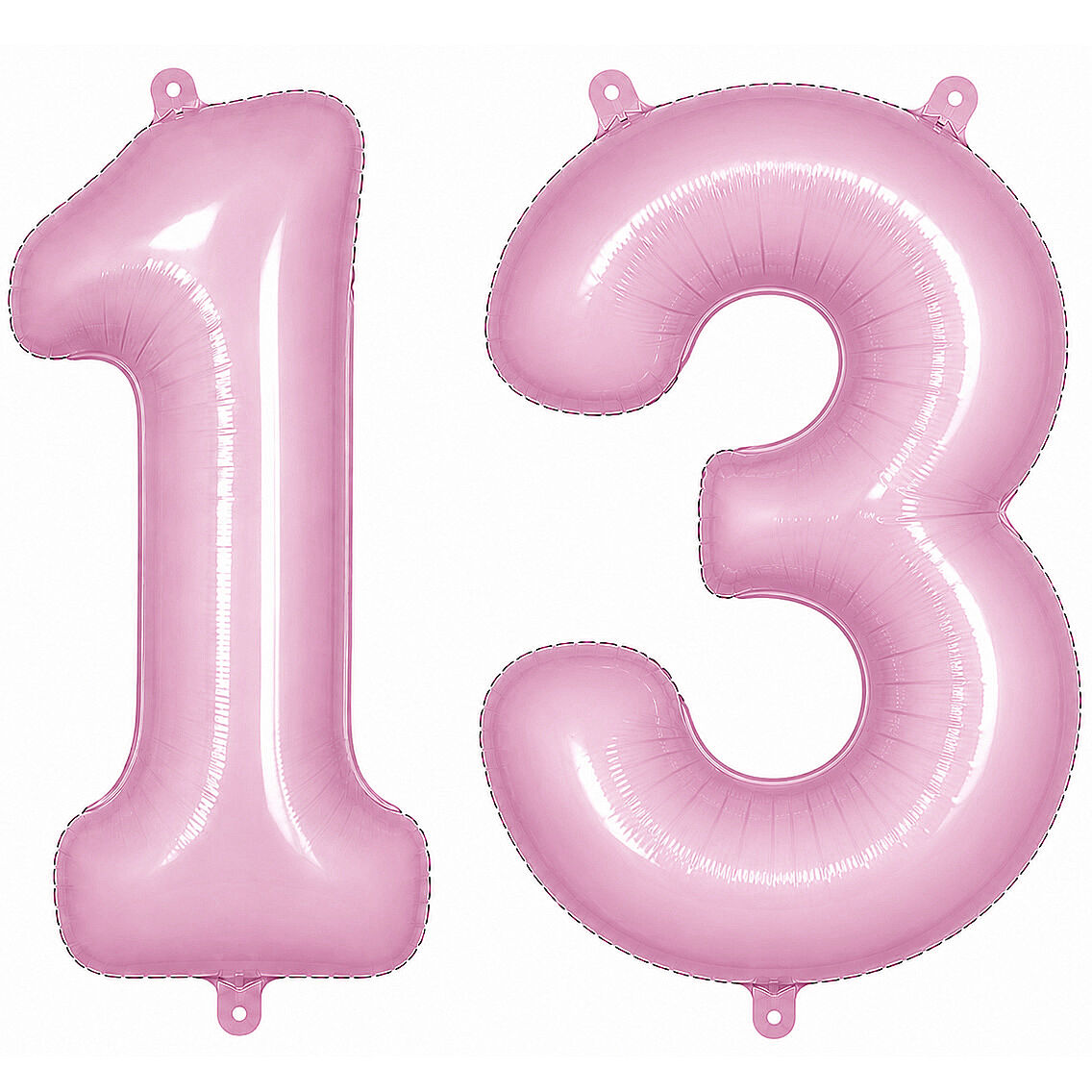 13 Rakam Folyo Balon pembe Rengi (76 cm) - 1
