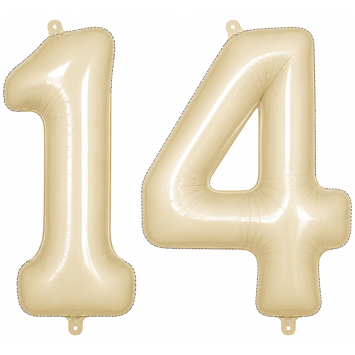 14 Rakam Folyo Balon krem Rengi (76 cm) - 1