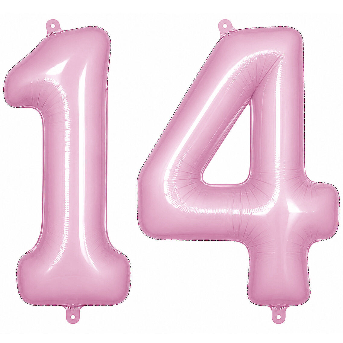 14 Rakam Folyo Balon pembe Rengi (76 cm) - 1