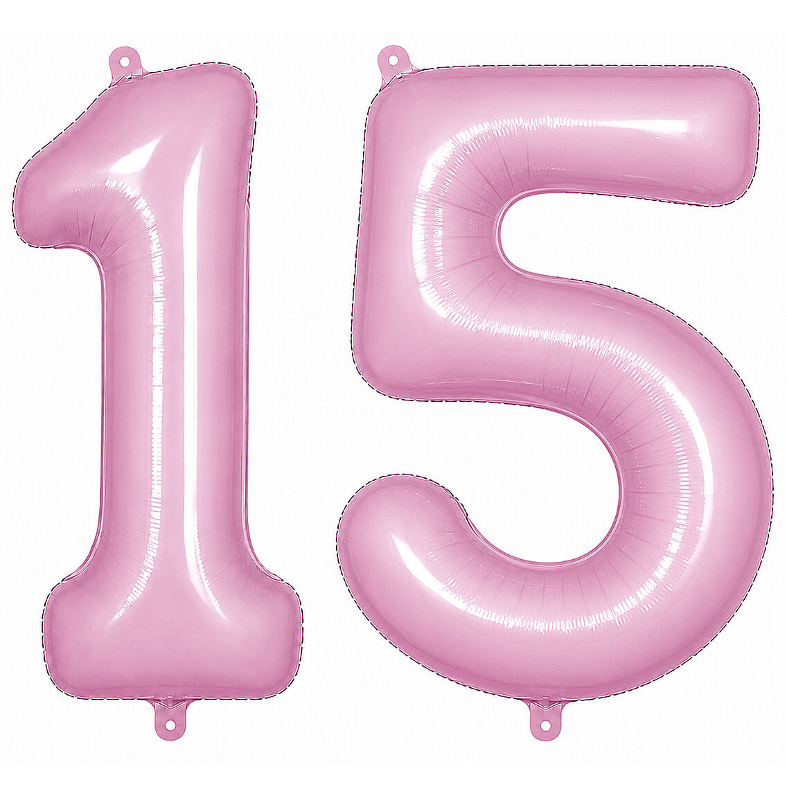 15 Rakam Folyo Balon pembe Rengi (76 cm) - 1