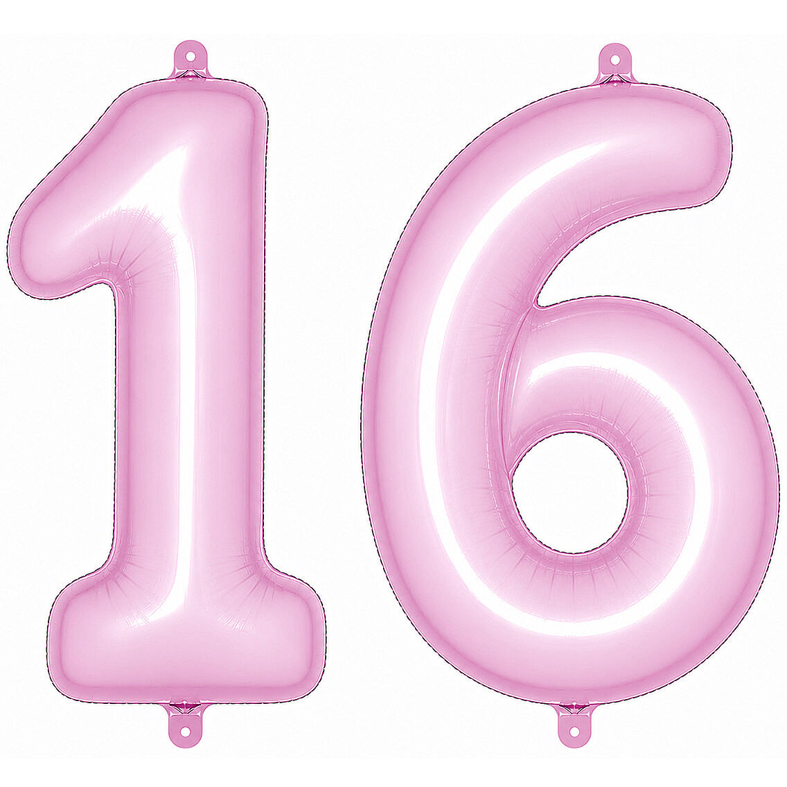 16 Rakam Folyo Balon pembe Rengi (76 cm) - 1