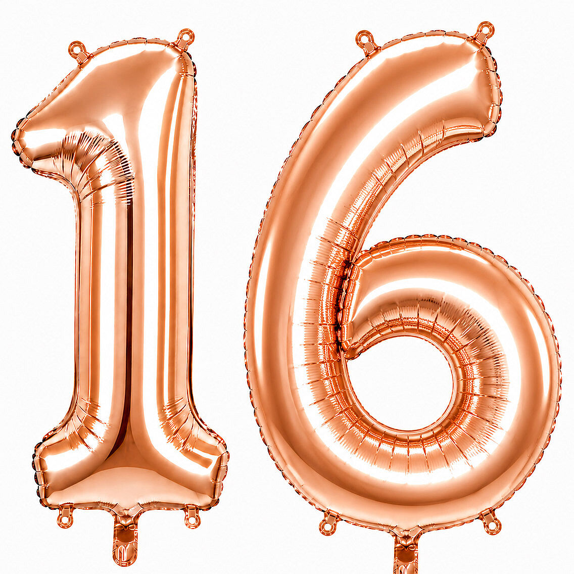 16 Rakam Folyo Balon Rose Gold Rengi (100 cm) - 1