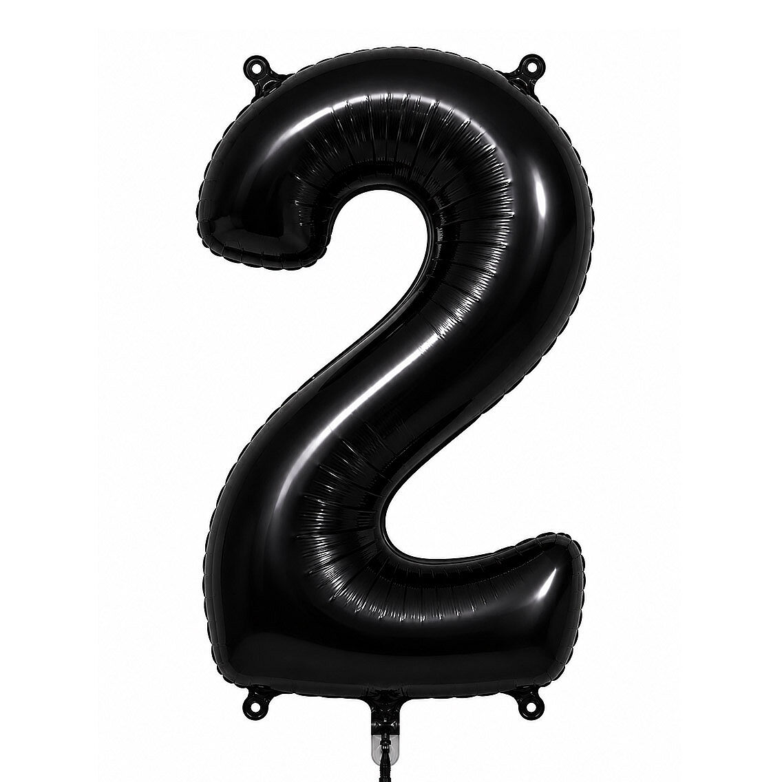 2 Rakam Folyo Balon Siyah Rengi (76 cm) - 1