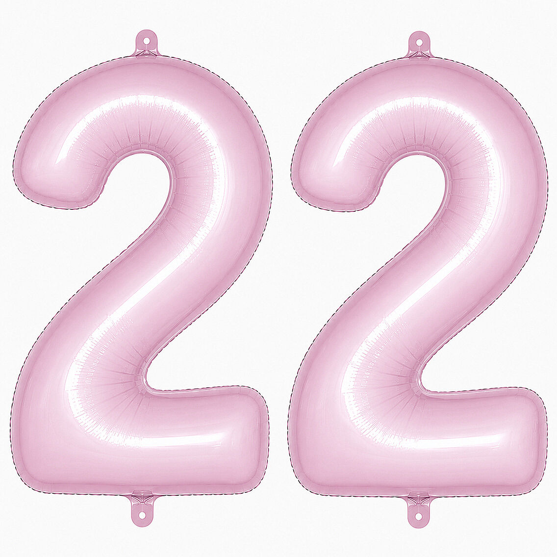 22 Rakam Folyo Balon pembe Rengi (76 cm) - 1