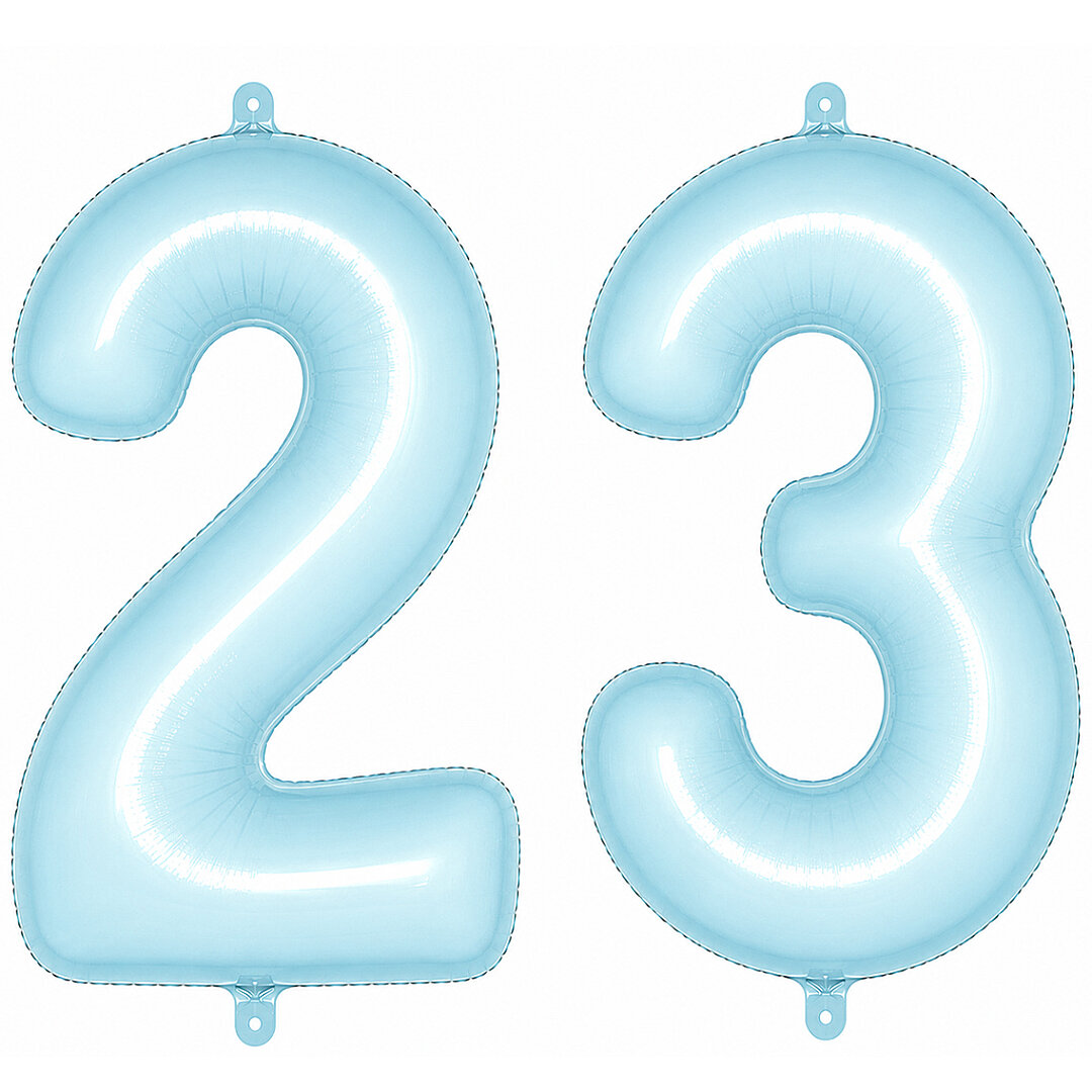 23 Rakam Folyo Balon Mavi Rengi (76 cm) - Beysüs
