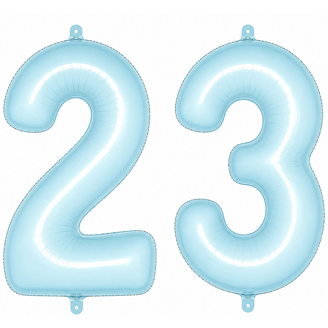 23 Rakam Folyo Balon Mavi Rengi (76 cm) - 1
