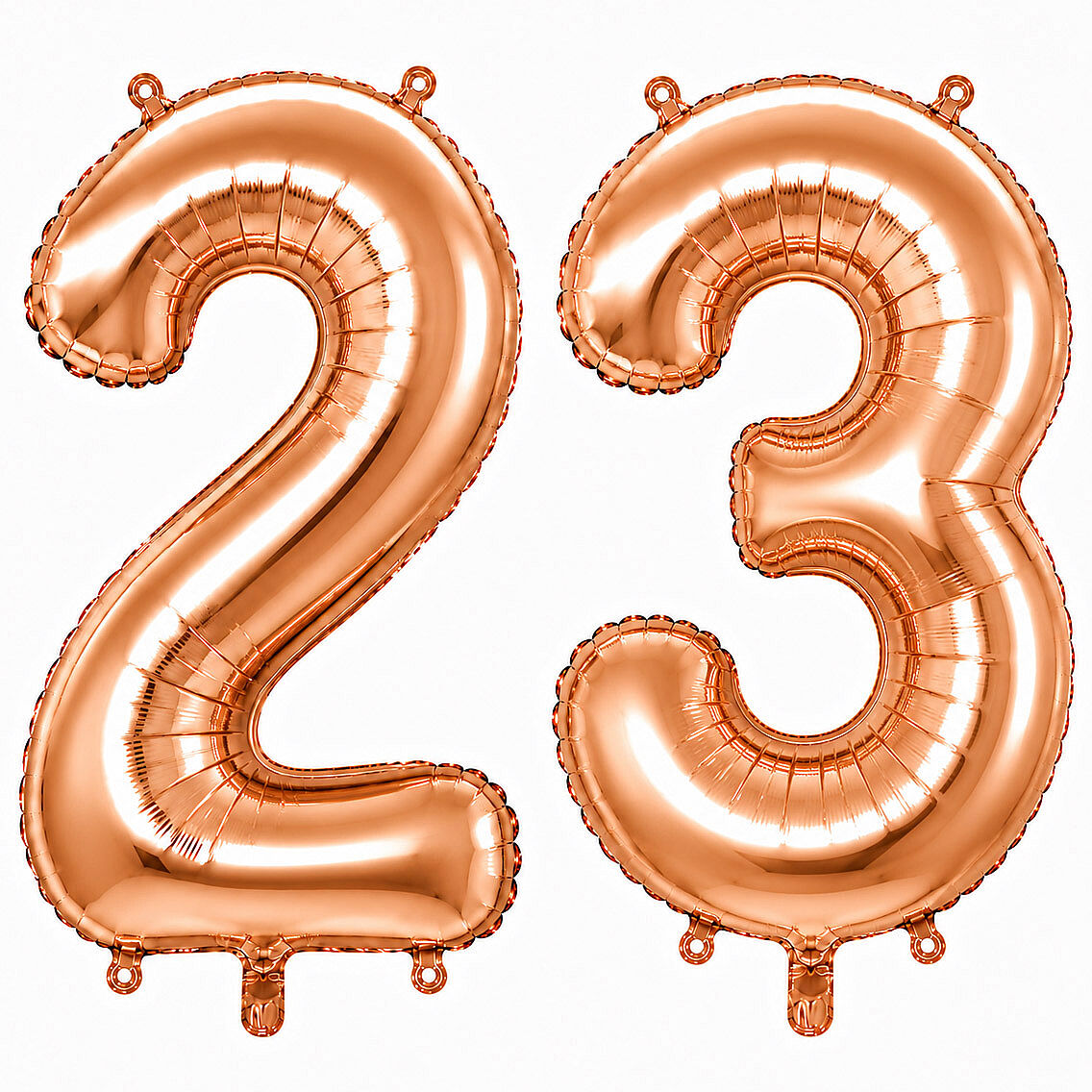 23 Rakam Folyo Balon Rose Gold Rengi (100 cm) - 1