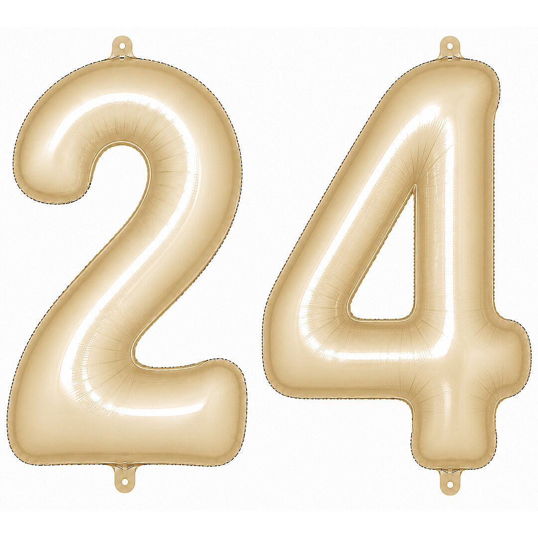 24 Rakam Folyo Balon krem Rengi (76 cm) - Beysüs