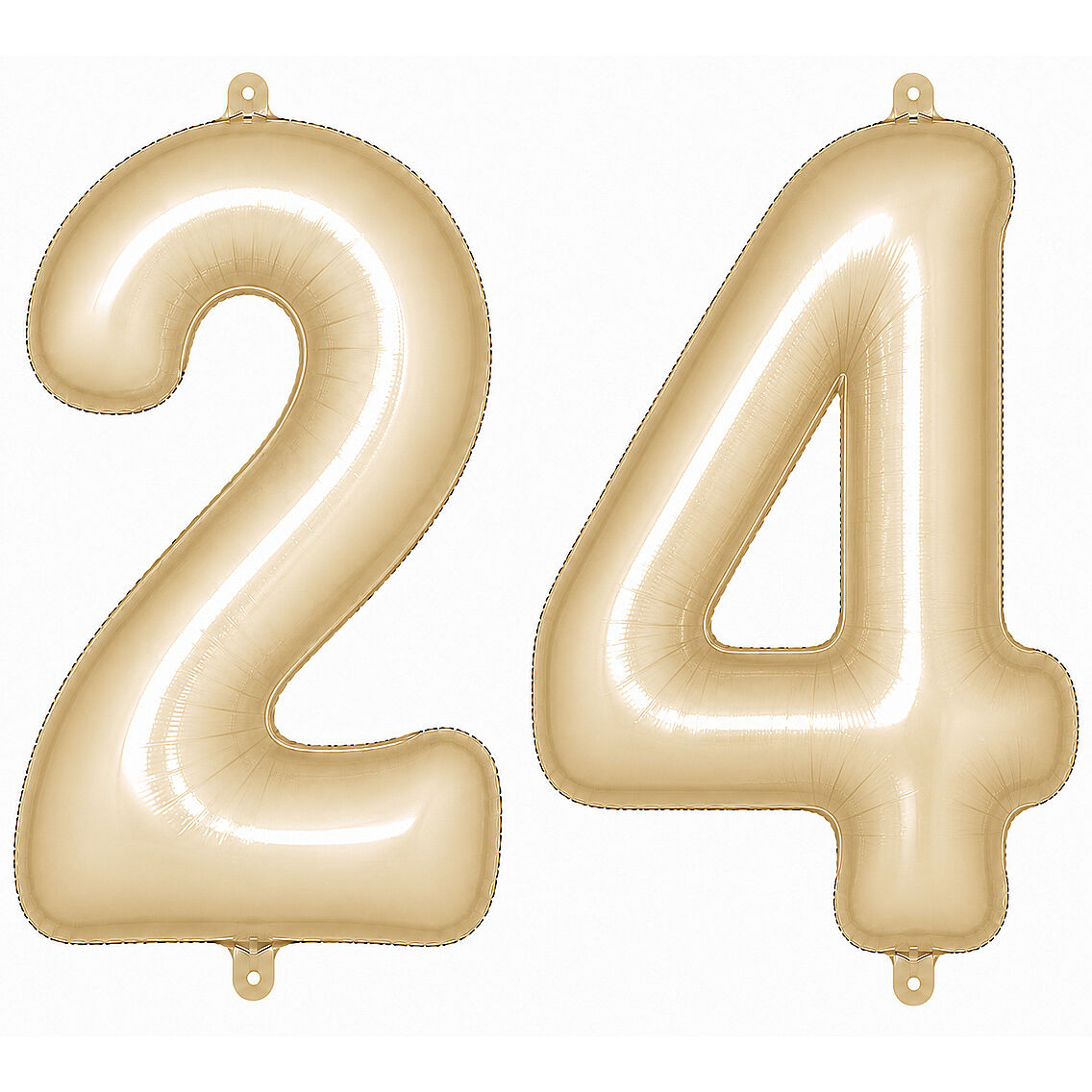 24 Rakam Folyo Balon krem Rengi (76 cm) - 1