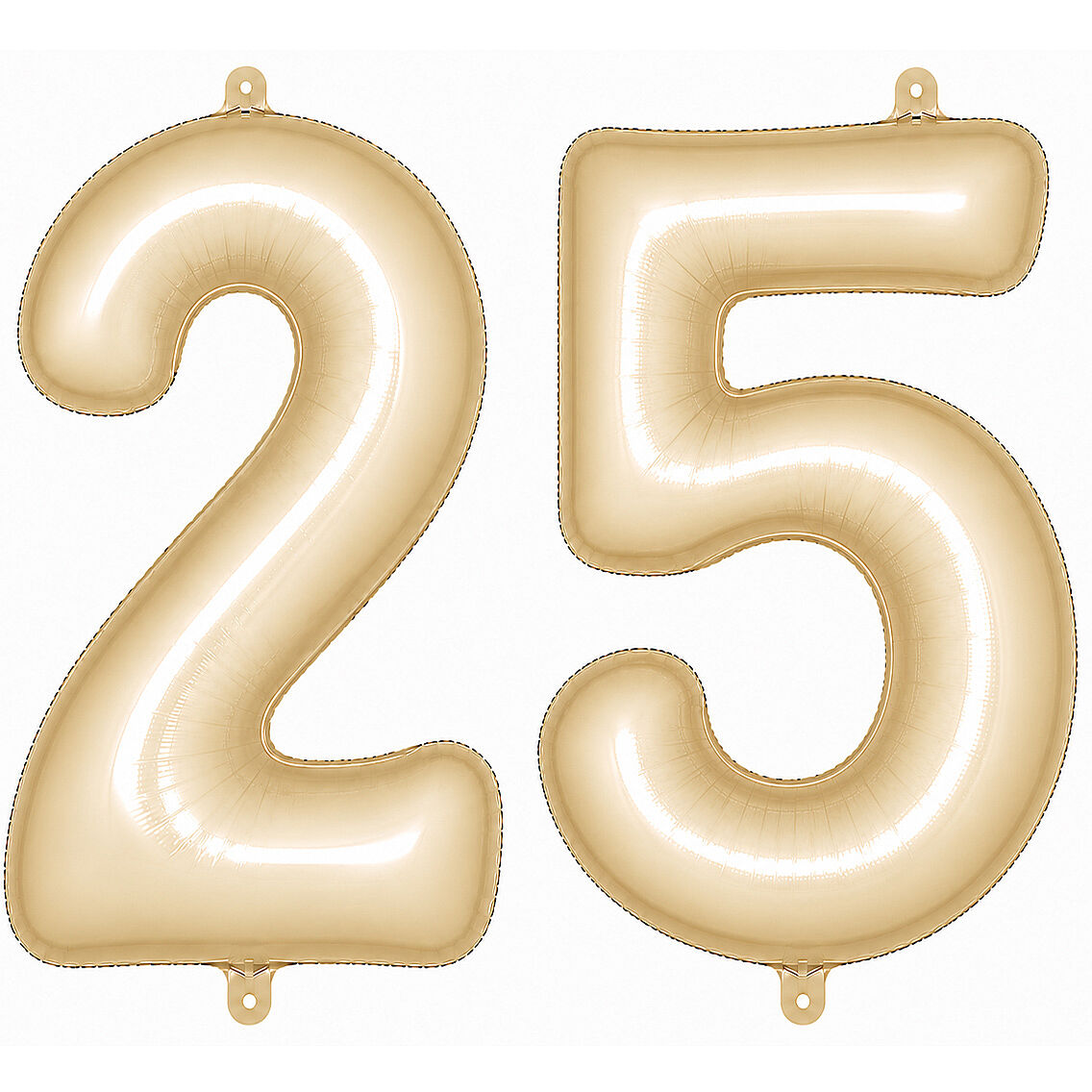 25 Rakam Folyo Balon krem Rengi (76 cm) - 1
