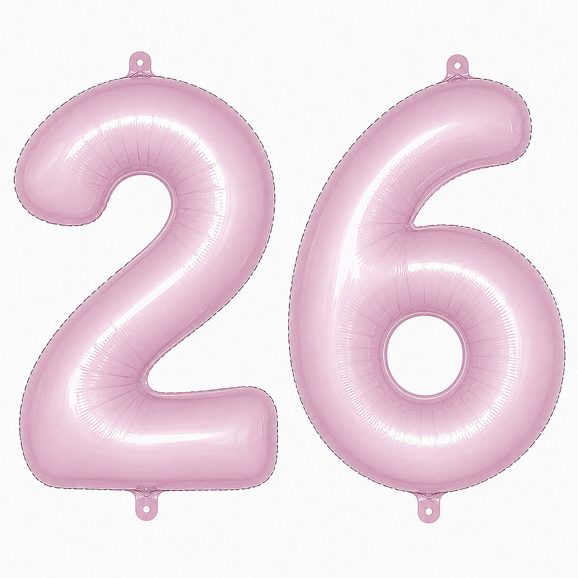 26 Rakam Folyo Balon pembe Rengi (76 cm) - 1