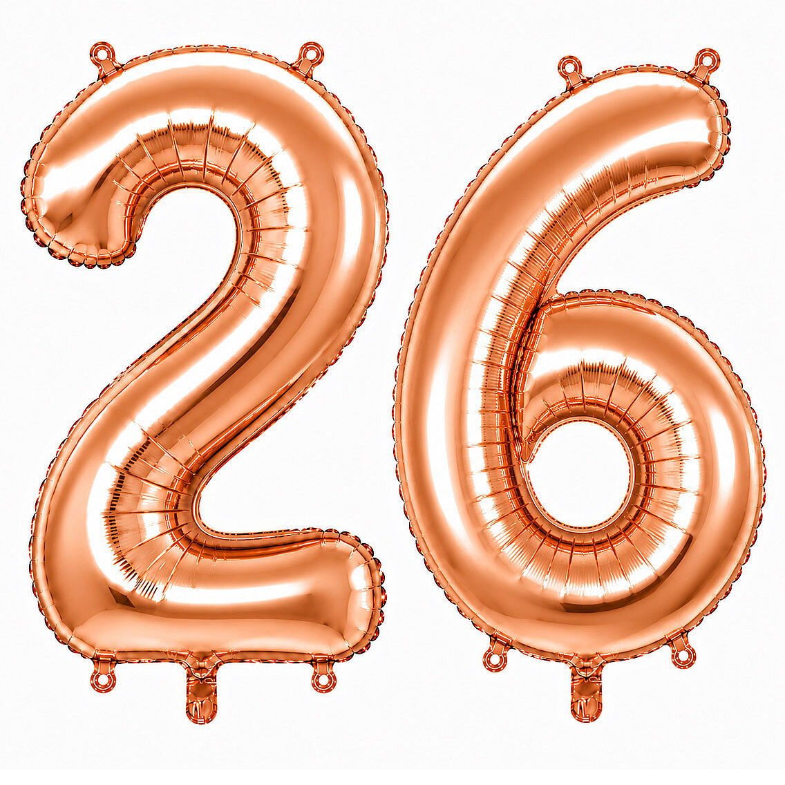 26 Rakam Folyo Balon Rose Gold Rengi (76 cm) - 1