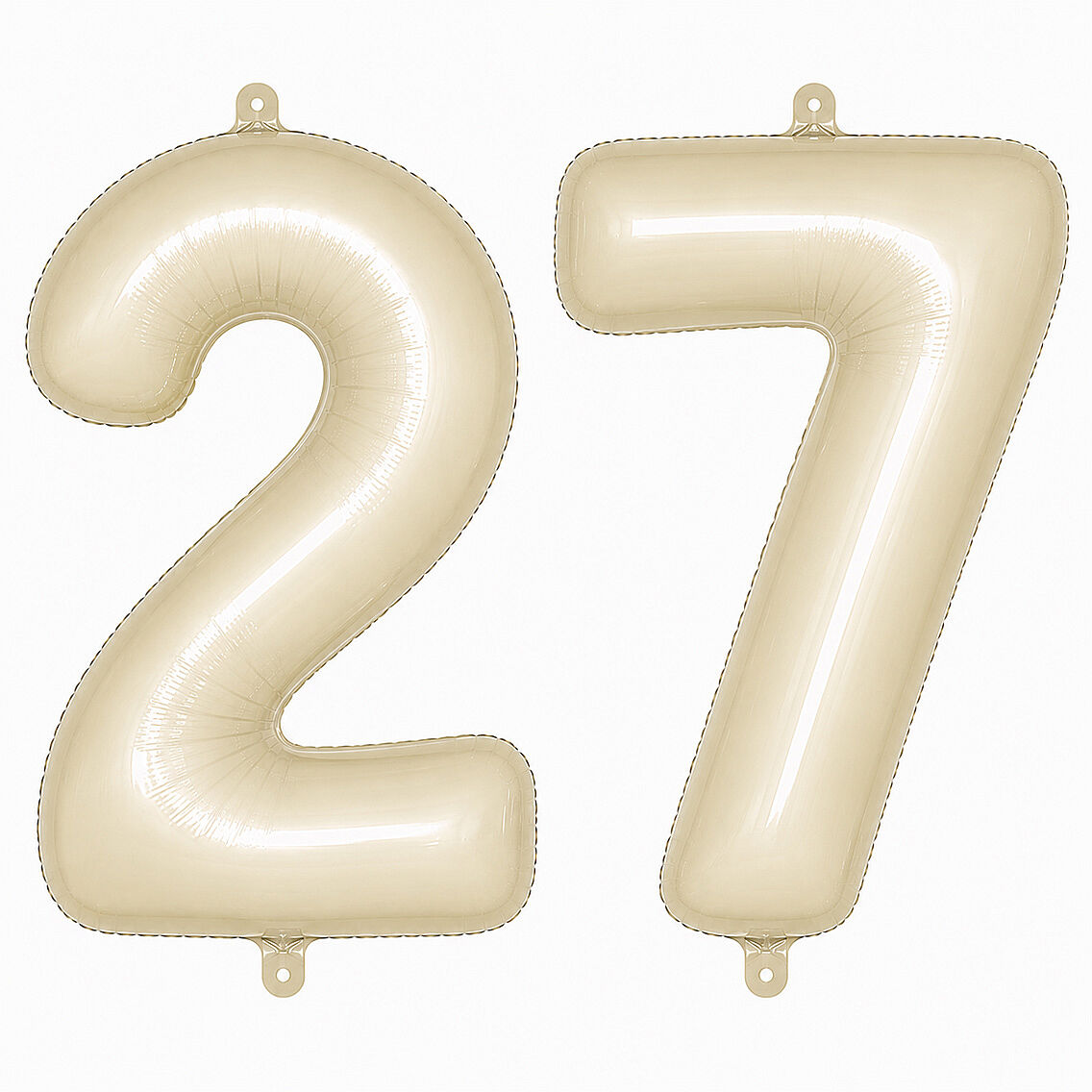 27 Rakam Folyo Balon krem Rengi (76 cm) - 1