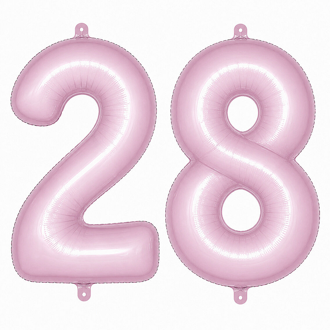 28 Rakam Folyo Balon pembe Rengi (76 cm) - 1