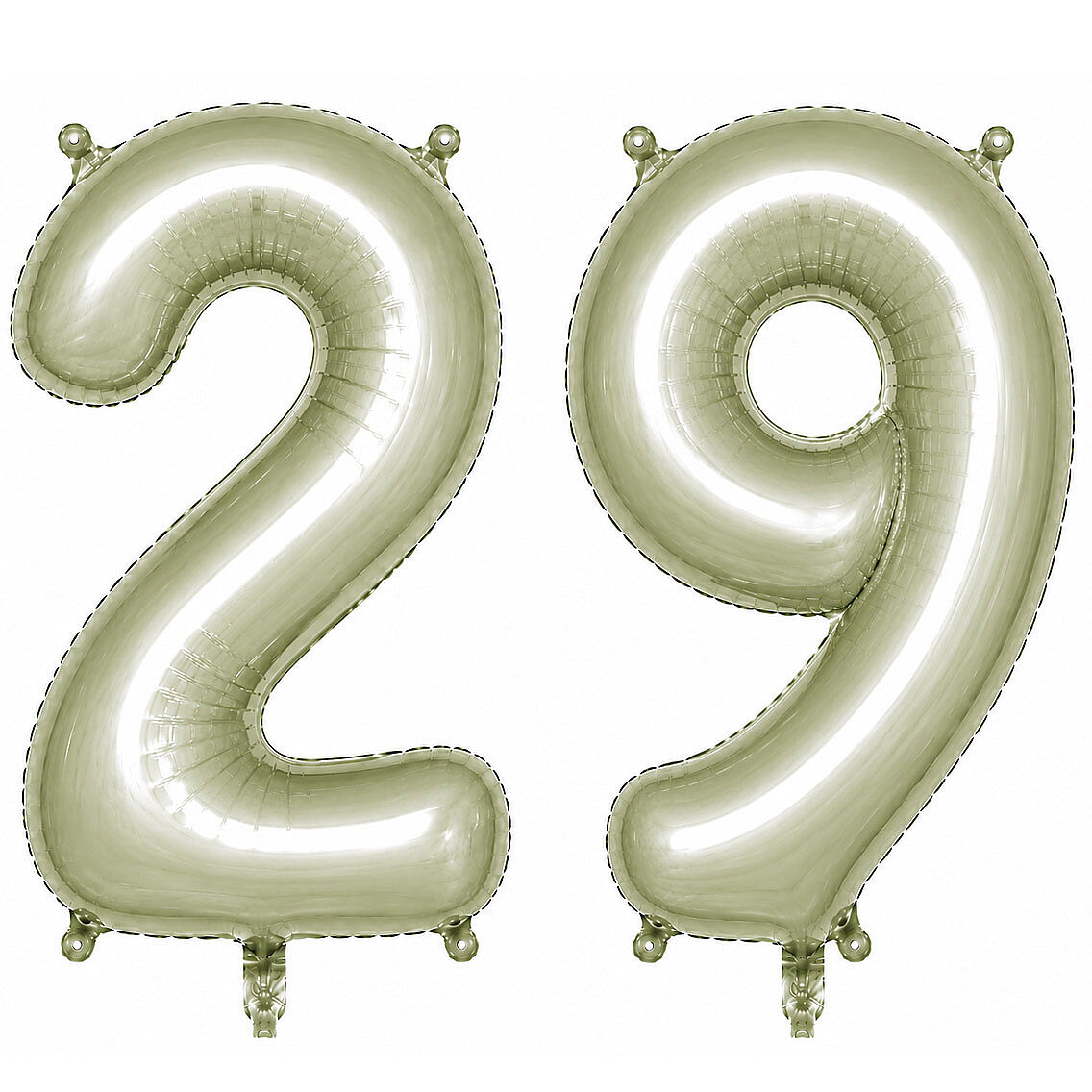 29 Rakam Folyo Balon Yeşil Rengi (76 cm) - 1
