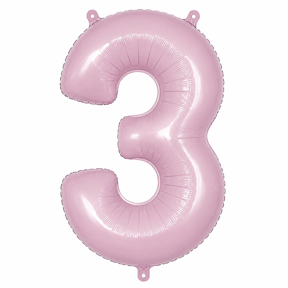 3 Rakam Folyo Balon pembe Rengi (76 cm) - 1