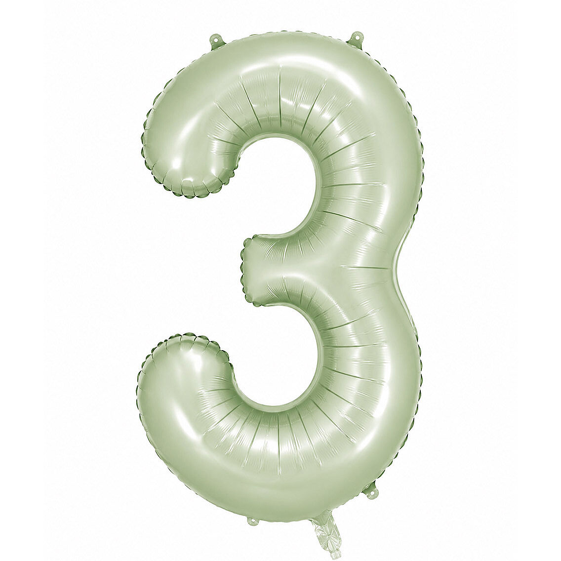 3 Rakam Folyo Balon Yeşil Rengi (76 cm) - 1