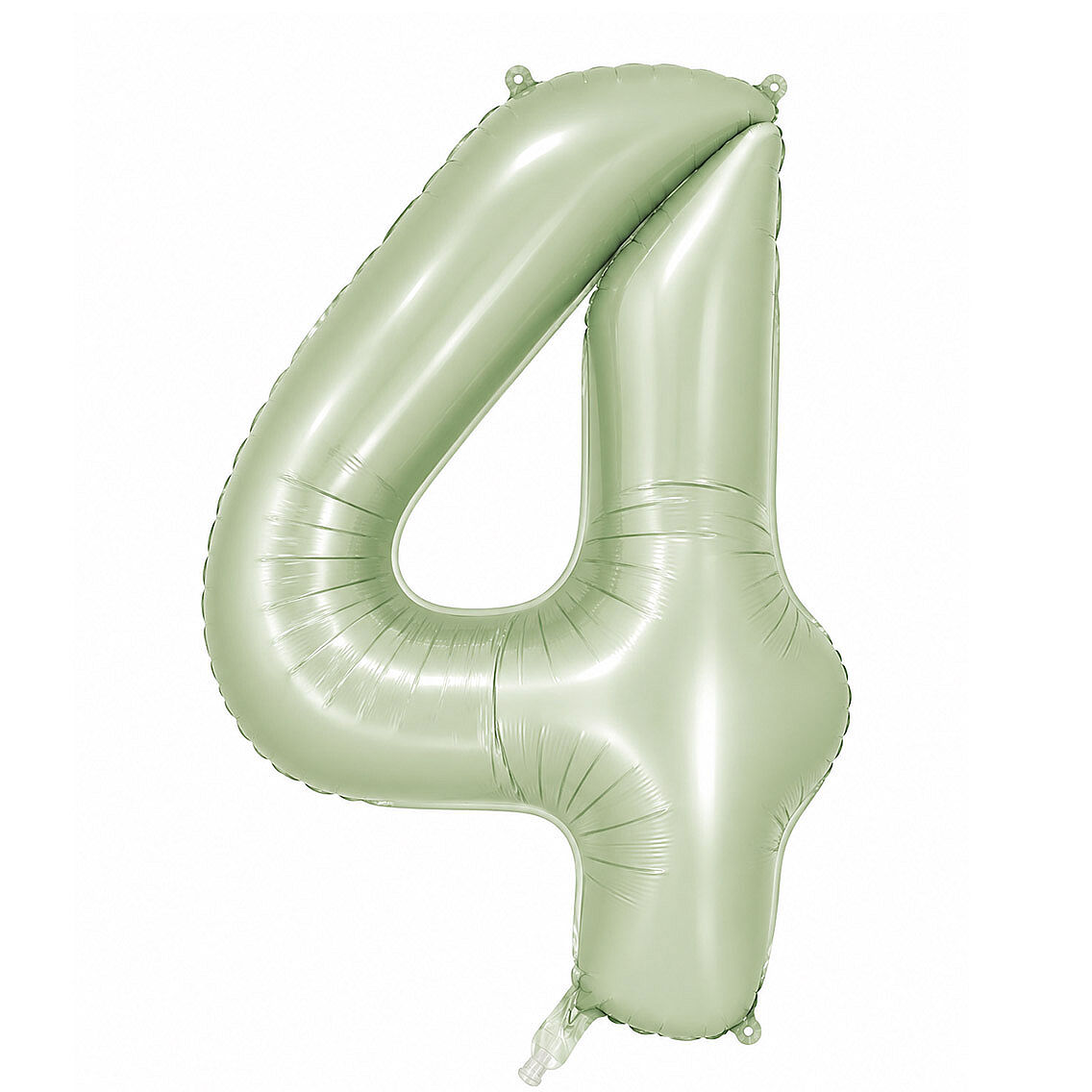 4 Rakam Folyo Balon Yeşil Rengi (76 cm) - 1