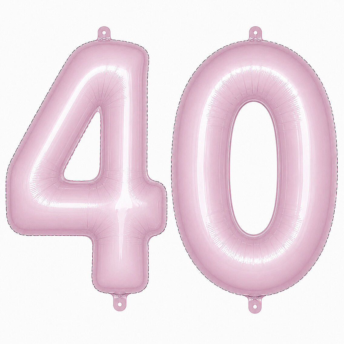 40 Rakam Folyo Balon pembe Rengi (76 cm) - 1