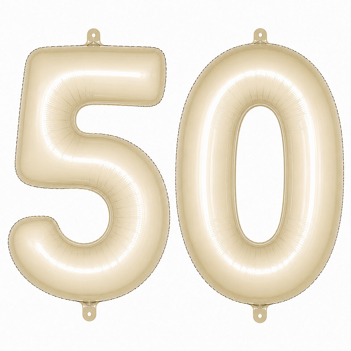 50 Rakam Folyo Balon krem Rengi (76 cm) - 1