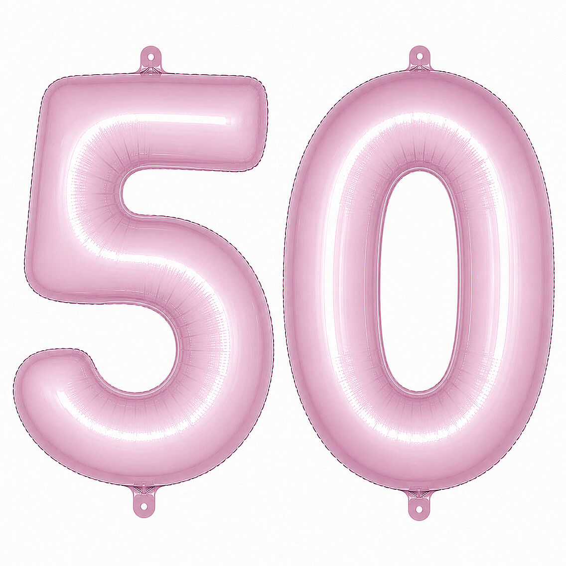 50 Rakam Folyo Balon pembe Rengi (76 cm) - 1