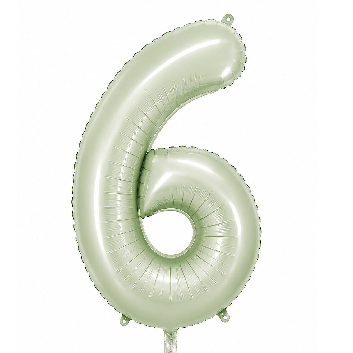 6 Rakam Folyo Balon Yeşil Rengi (76 cm) - 1