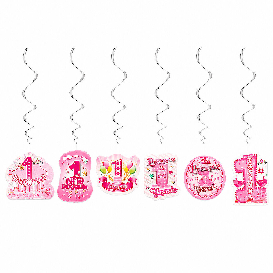 6'lı Sarkıt 1.Yaş Set Pembe - 1