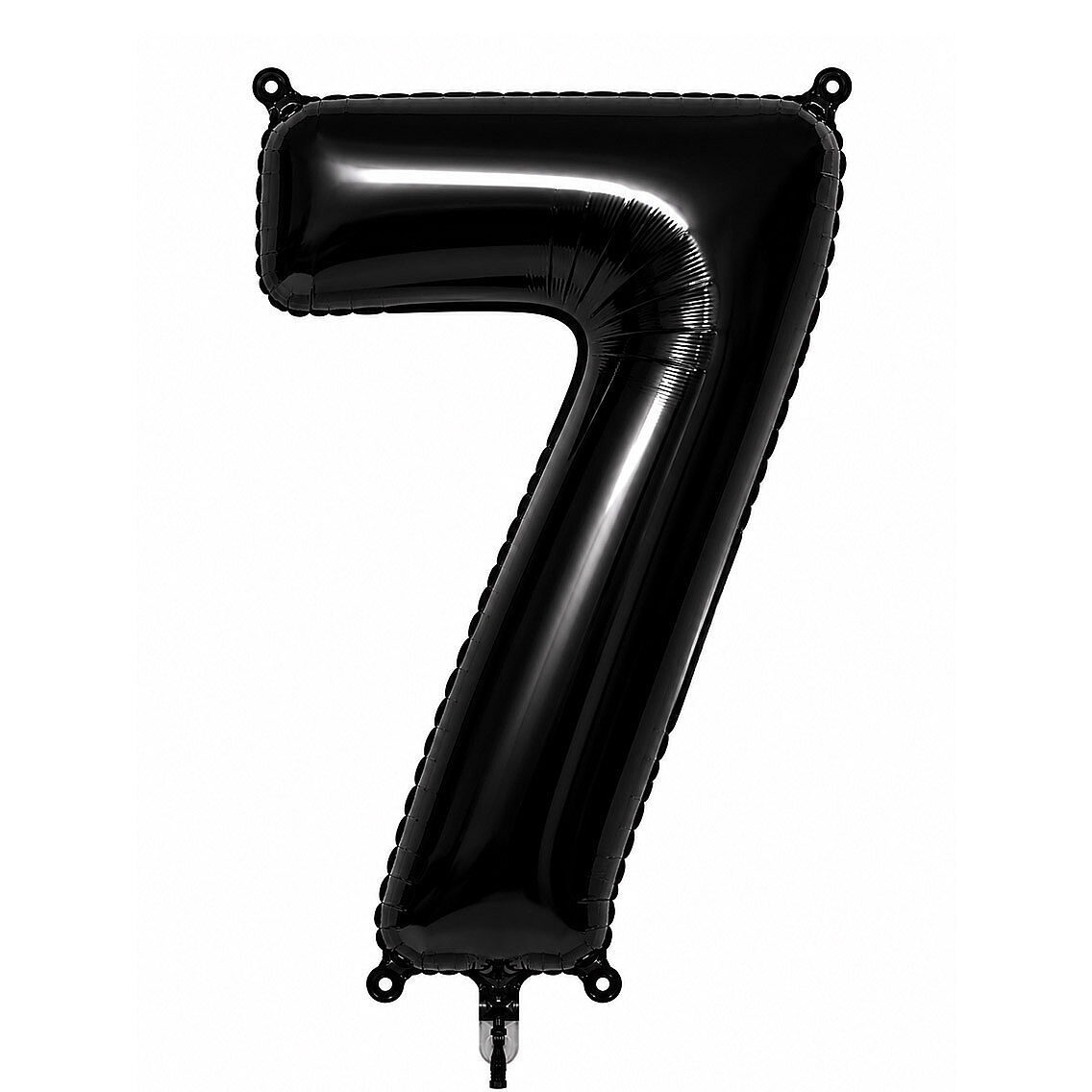 7 Rakam Folyo Balon Siyah Rengi (76 cm) - 1