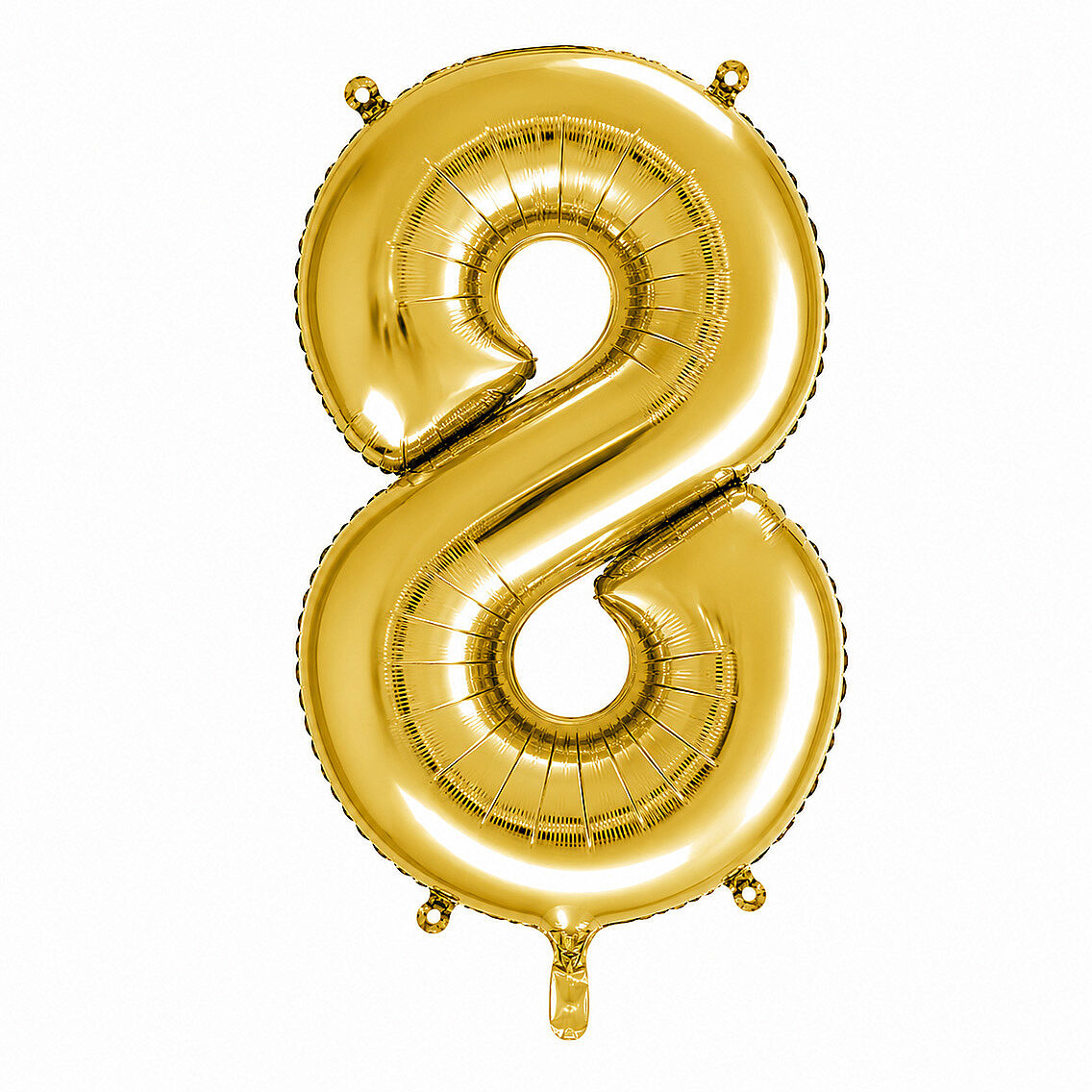 8 Rakam Folyo Balon Altın Rengi (76 cm) - 1