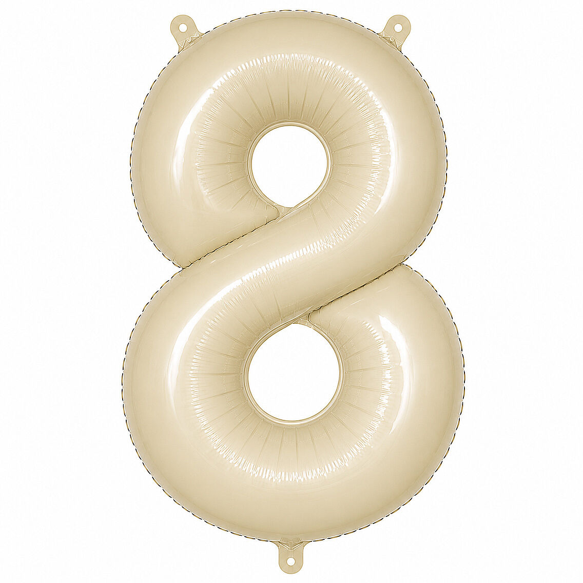 8 Rakam Folyo Balon krem Rengi (76 cm) - 1