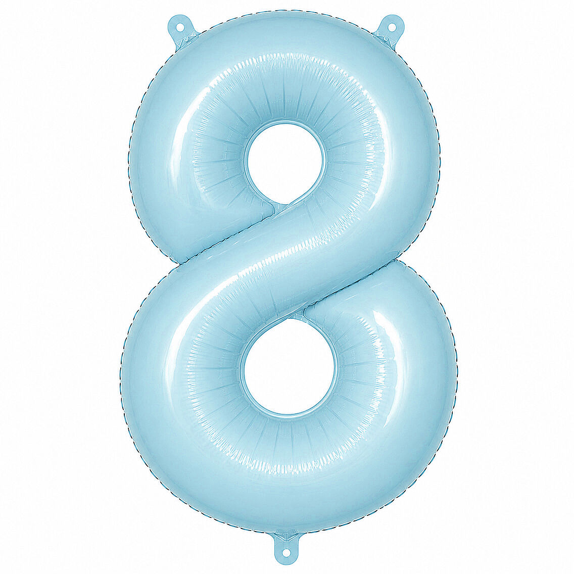 8 Rakam Folyo Balon Mavi Rengi (76 cm) - 1