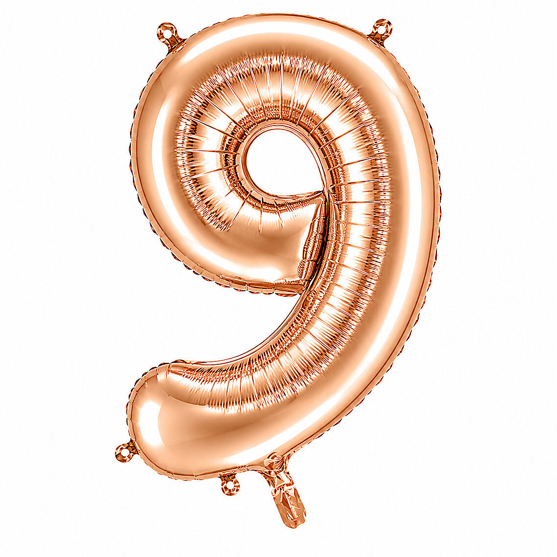 9 Rakam Folyo Balon Rose Gold Rengi (76 cm) - 1