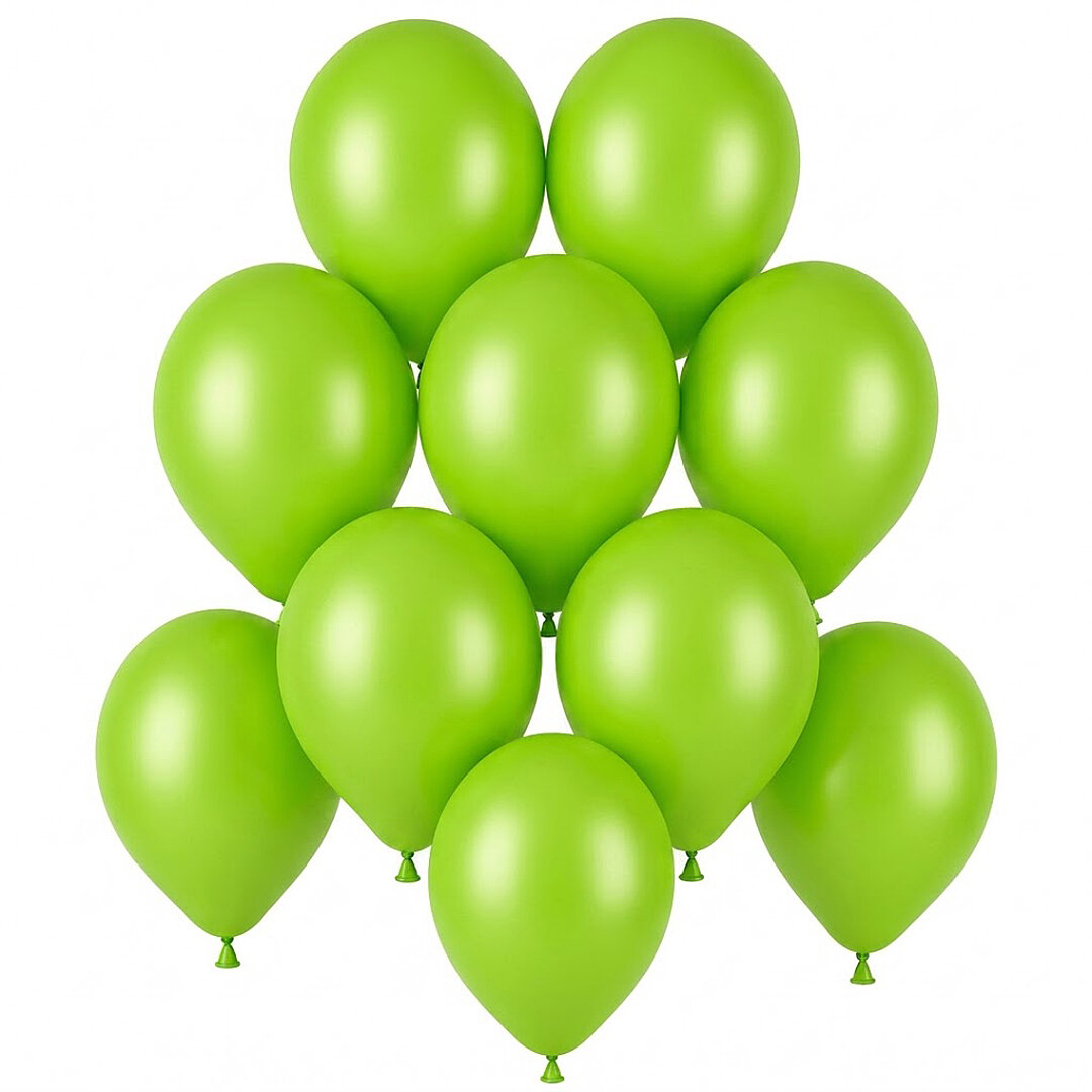 Açık Yeşil Renk Lateks Pastel Balon (13 cm) - 10 Adet - Beysüs