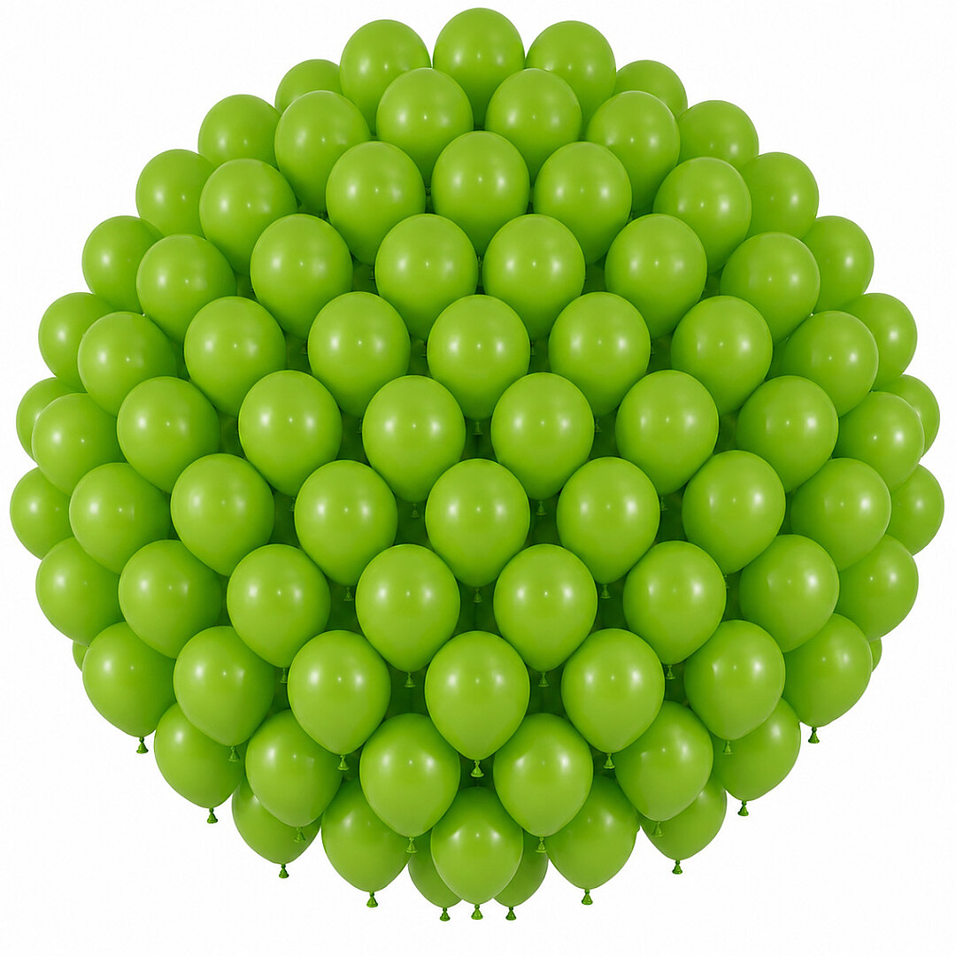 Açık Yeşil Renk Lateks Pastel Balon (30 cm) - 100 Adet - Beysüs