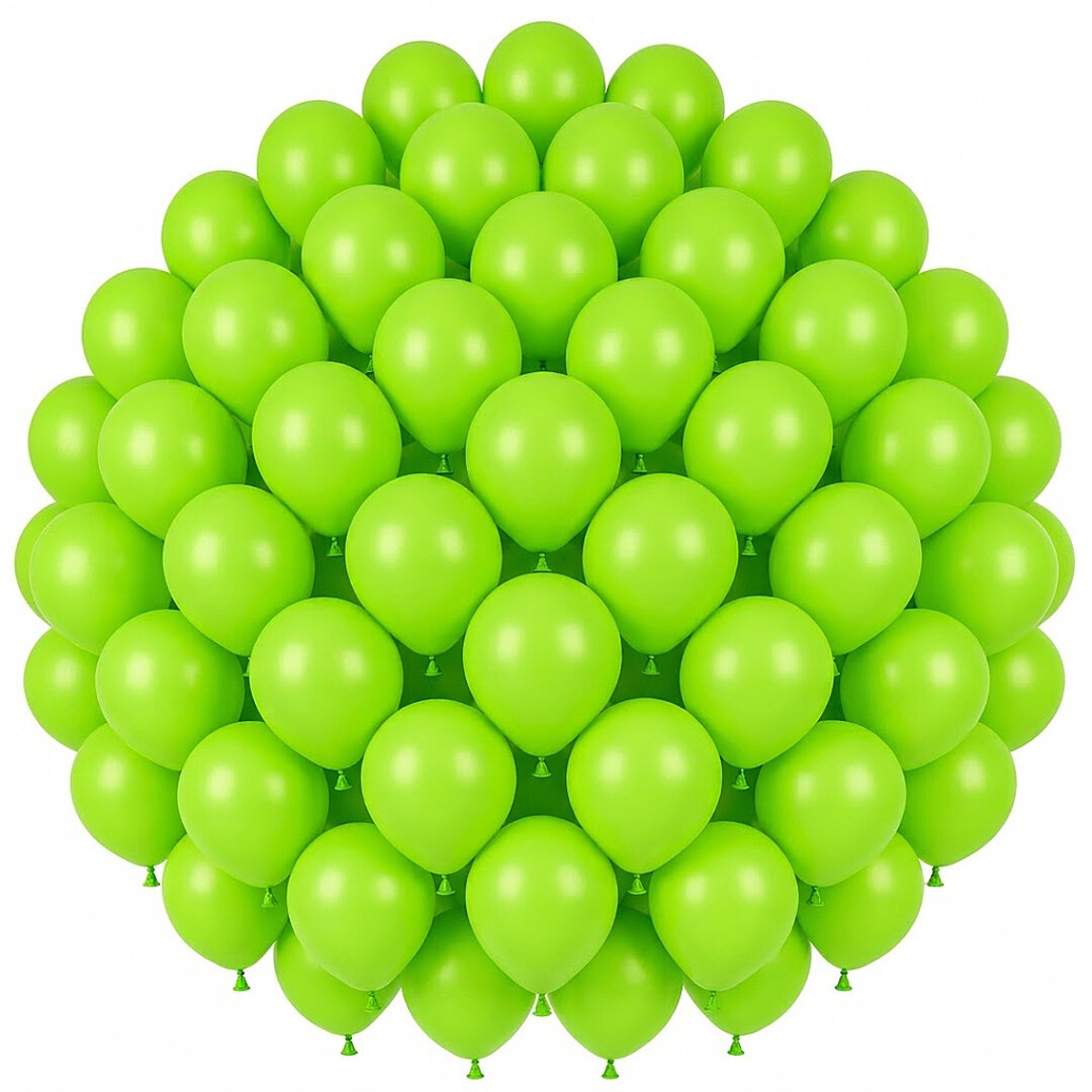 Açık Yeşil Renk Lateks Pastel Balon (30 cm) - 50 Adet - Beysüs