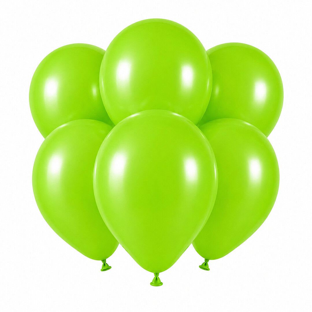Açık Yeşil Renk Lateks Pastel Balon (30 cm) - 6 Adet - Beysüs