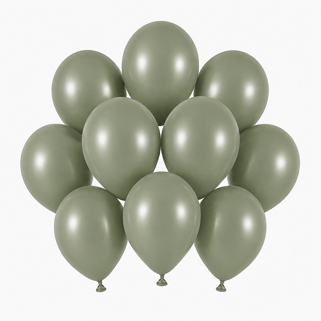 Ada Çayı Renk Lateks Retro Balon (13 cm) - 10 Adet - Beysüs