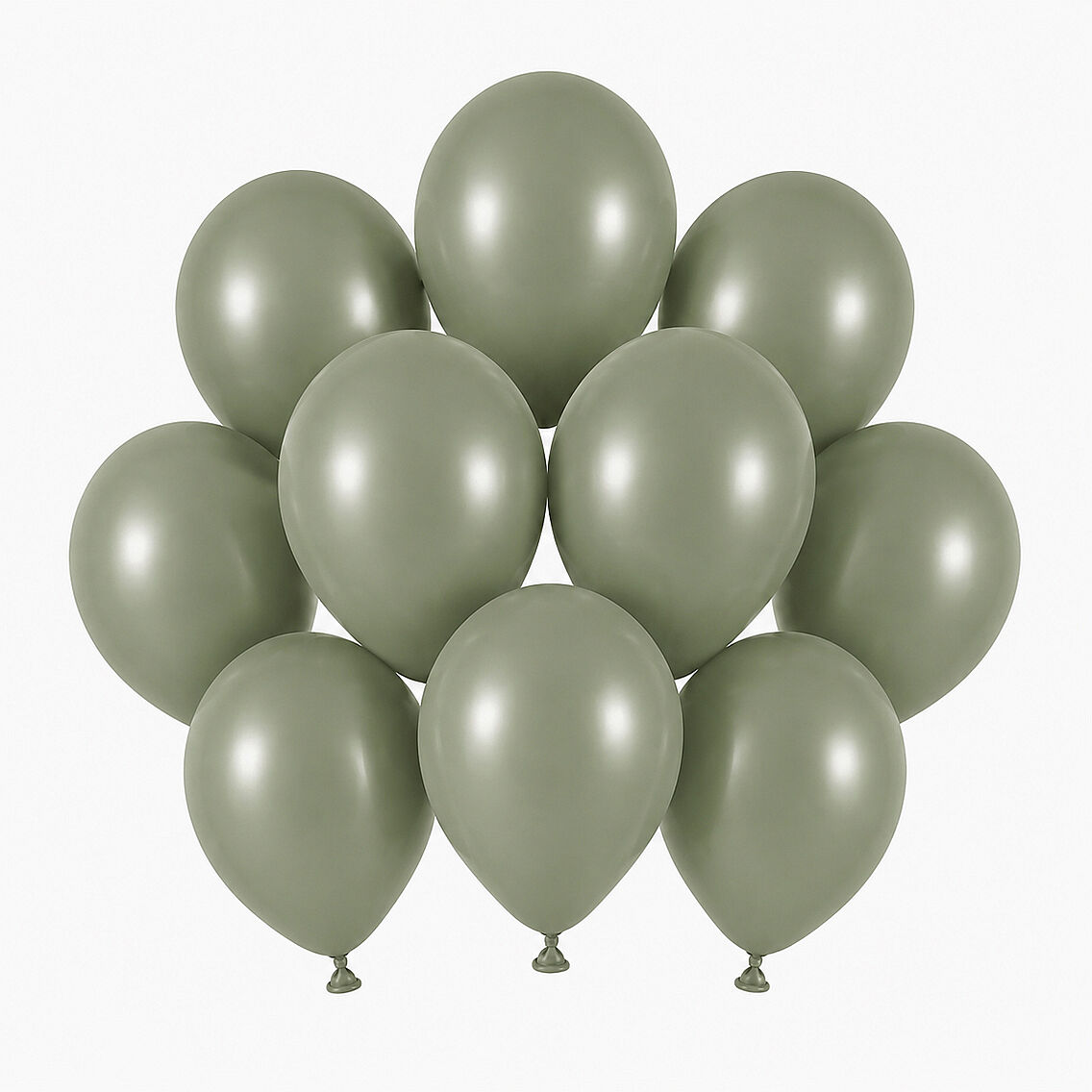 Ada Çayı Renk Lateks Retro Balon (13 cm) - 10 Adet - 1