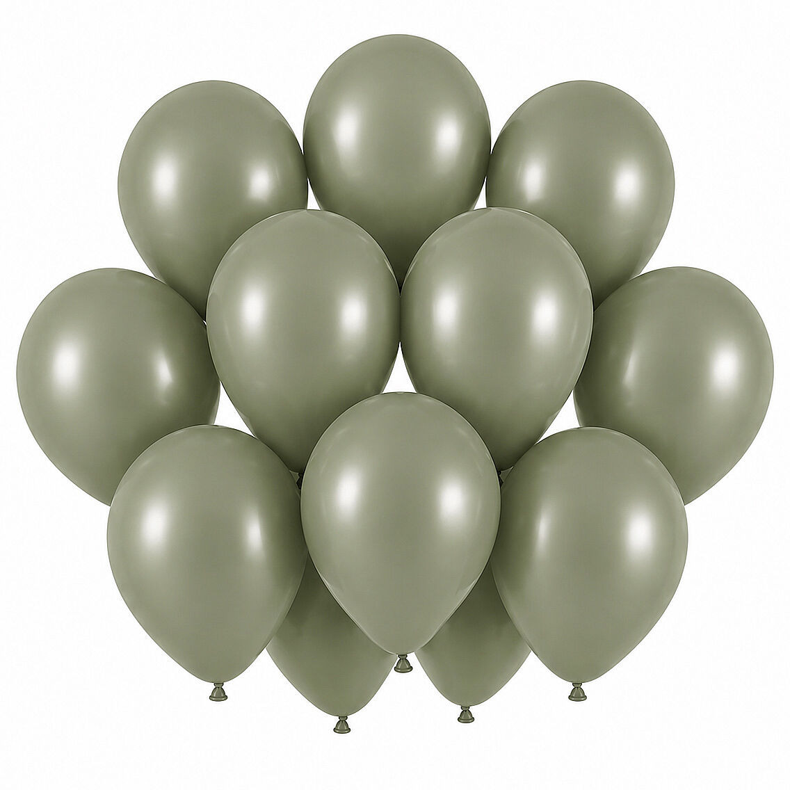 Ada Çayı Renk Lateks Retro Balon (30 cm) - 12 Adet - 1