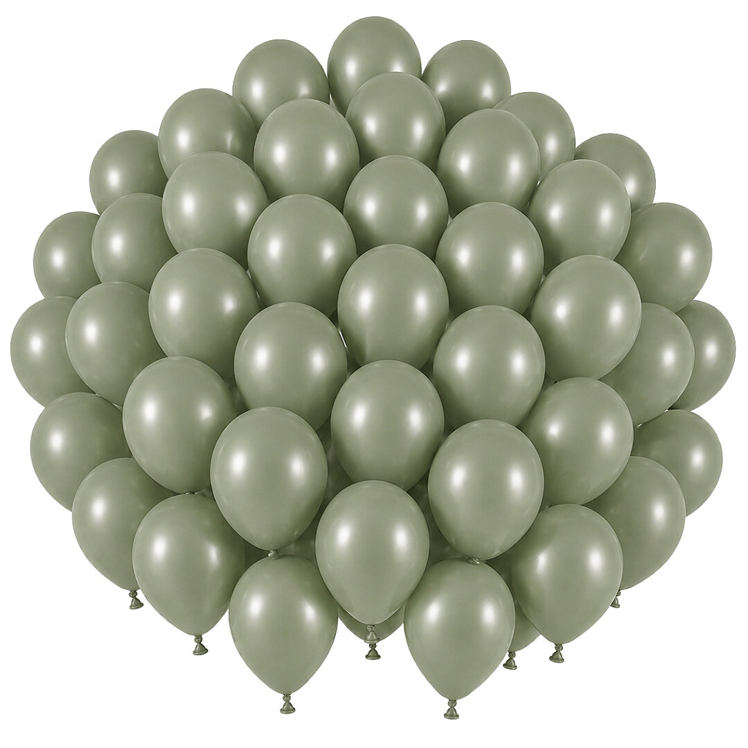 Ada Çayı Renk Lateks Retro Balon (30 cm) - 50 Adet - 1