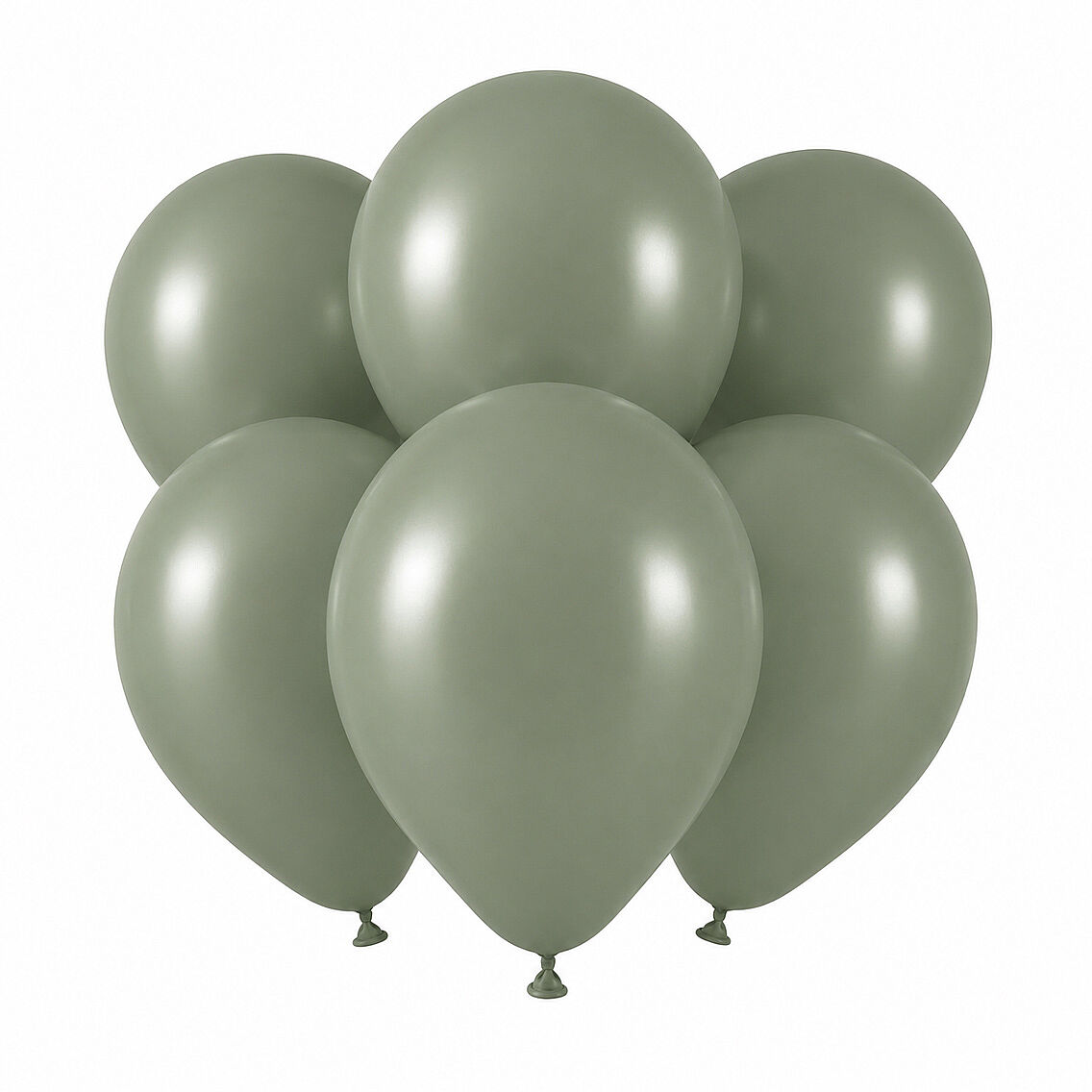 Ada Çayı Renk Lateks Retro Balon (30 cm) - 6 Adet - 1